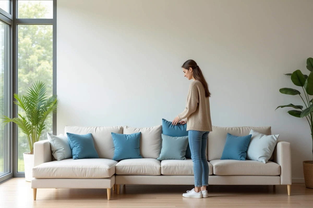 Couleur de canapé pour agrandir visuellement votre pièce