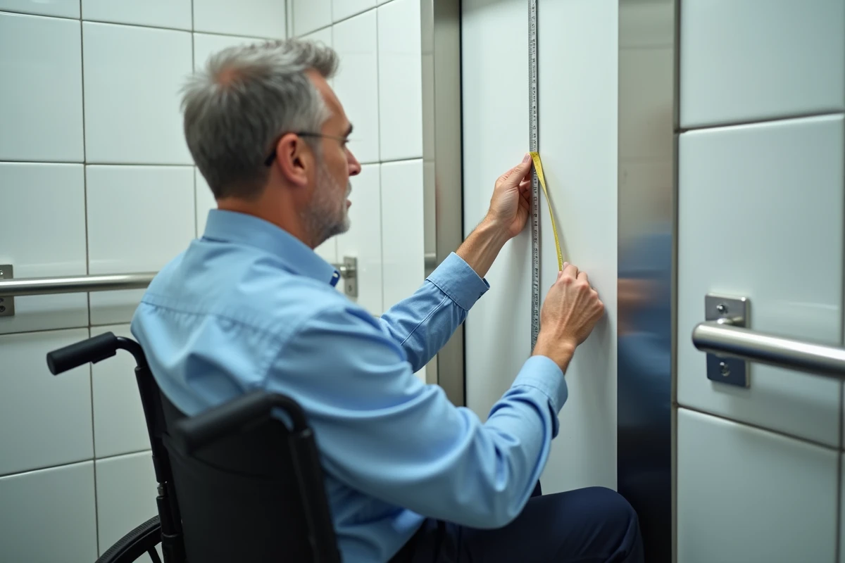 Taille de porte idéale pour les toilettes pour handicapés
